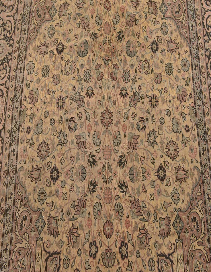 Detail image of 4' 9 x 5' 9 Hand Knotted Tapestry Oriental Wool Rug