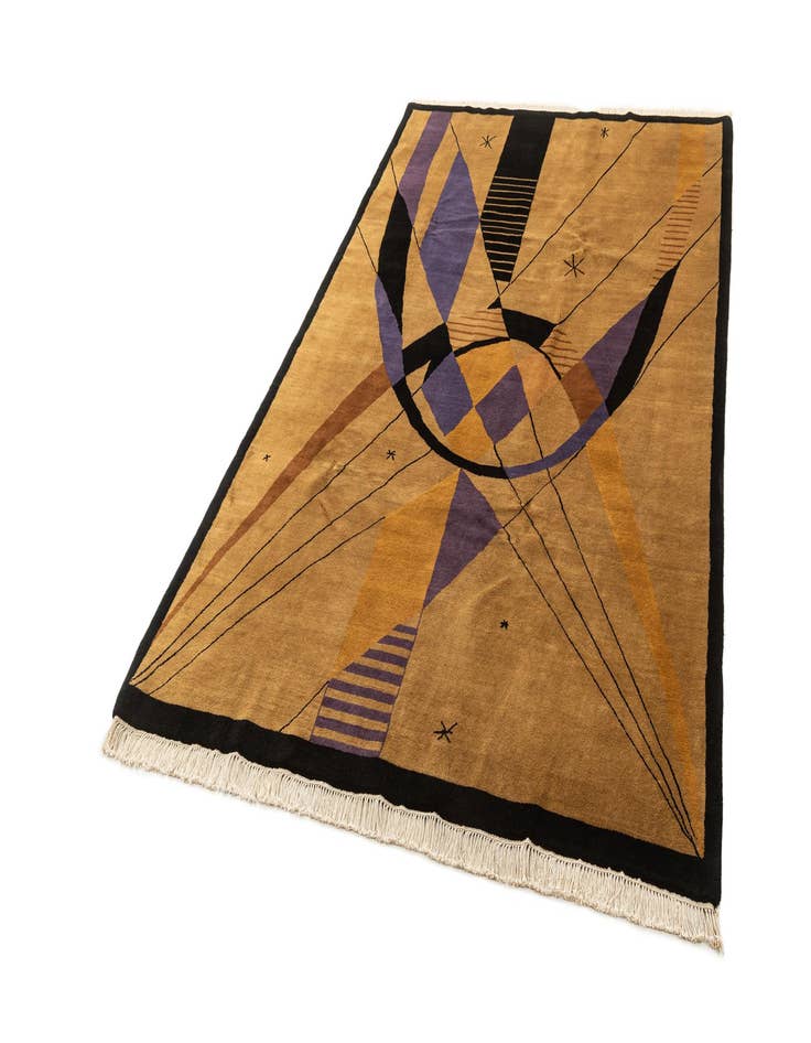 Detail image of  6' x 9' 2  Hand Knotted Tibet Oriental Wool Rug