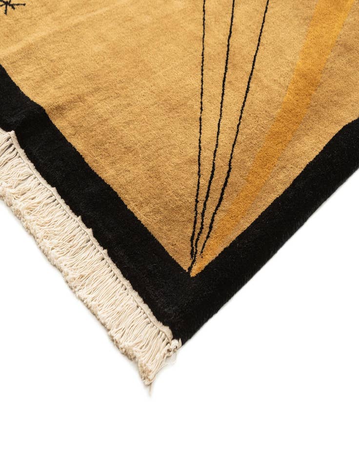 Detail image of  6' x 9' 2  Hand Knotted Tibet Oriental Wool Rug