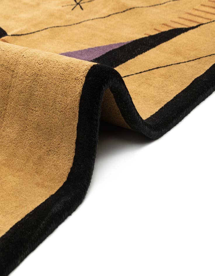 Detail image of  6' x 9' 2  Hand Knotted Tibet Oriental Wool Rug