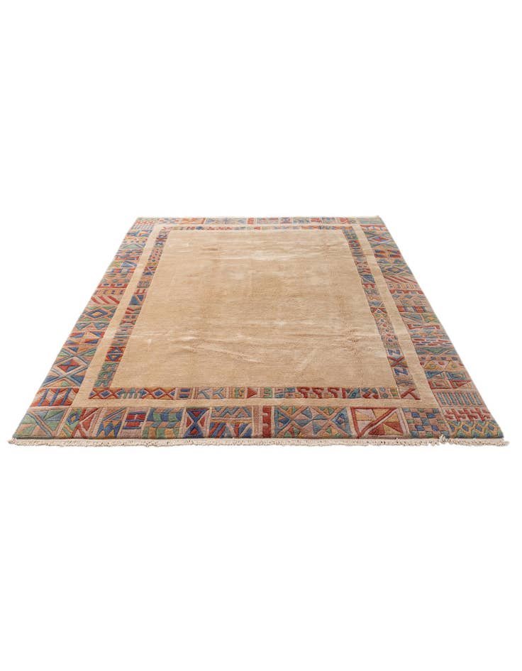 Detail image of  6' 6 x 9' 5  Hand Knotted Tibet Wool Rug