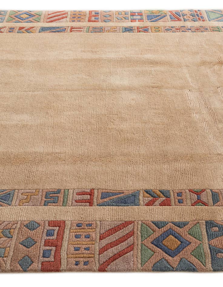 Detail image of  6' 6 x 9' 5  Hand Knotted Tibet Wool Rug