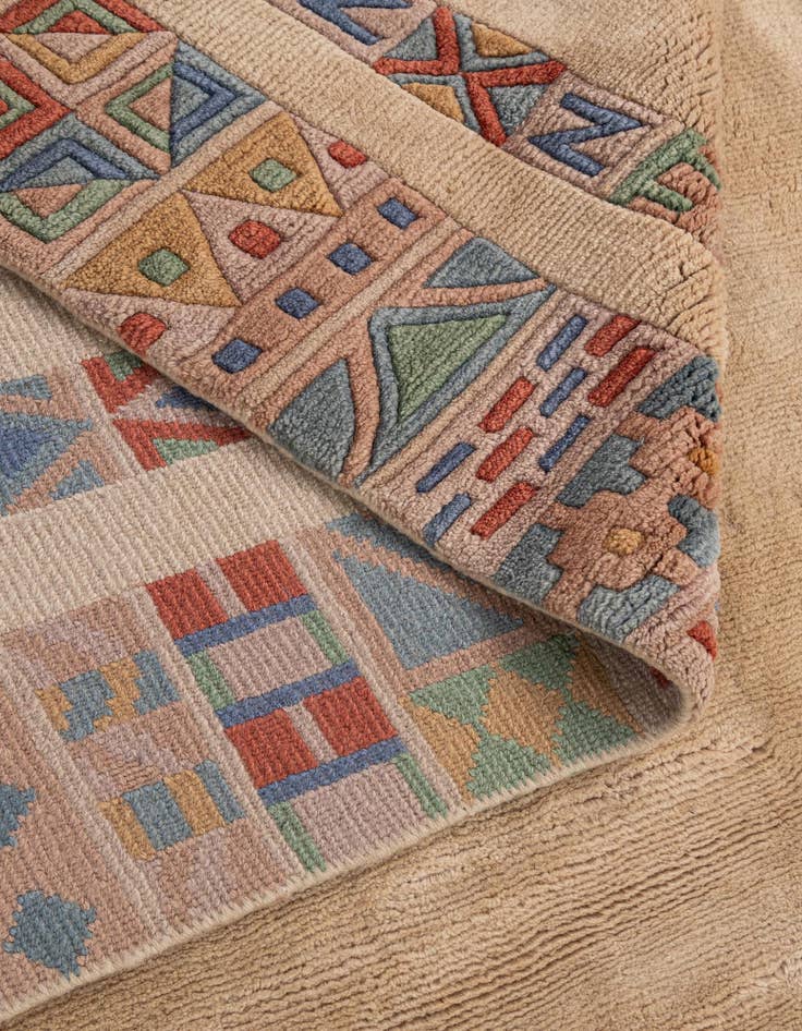 Detail image of  6' 6 x 9' 5  Hand Knotted Tibet Wool Rug