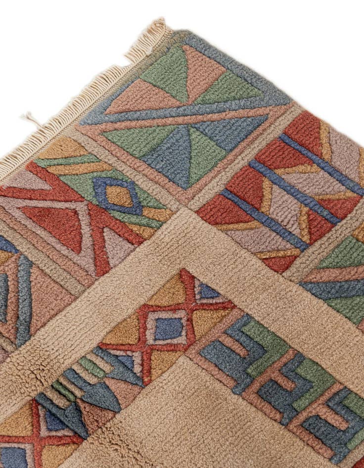 Detail image of  6' 6 x 9' 5  Hand Knotted Tibet Wool Rug