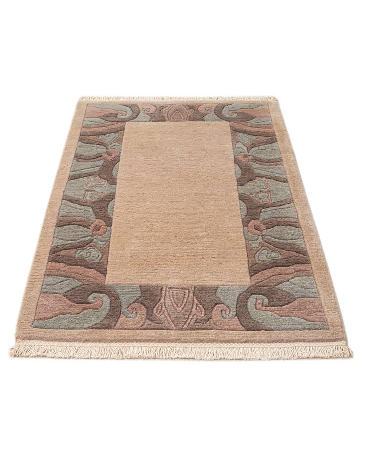 Detail image of  2' 9 x 4' 11  Hand Knotted Tibet Wool Rug