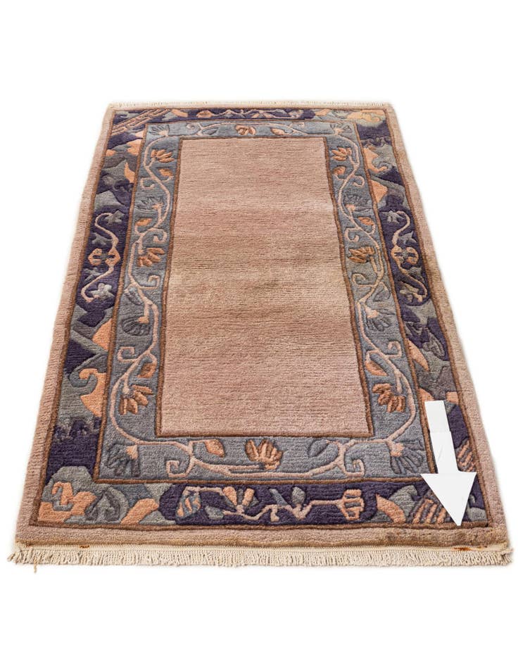 Detail image of  2' 5 x 4' 8  Hand Knotted Tibet Wool Rug