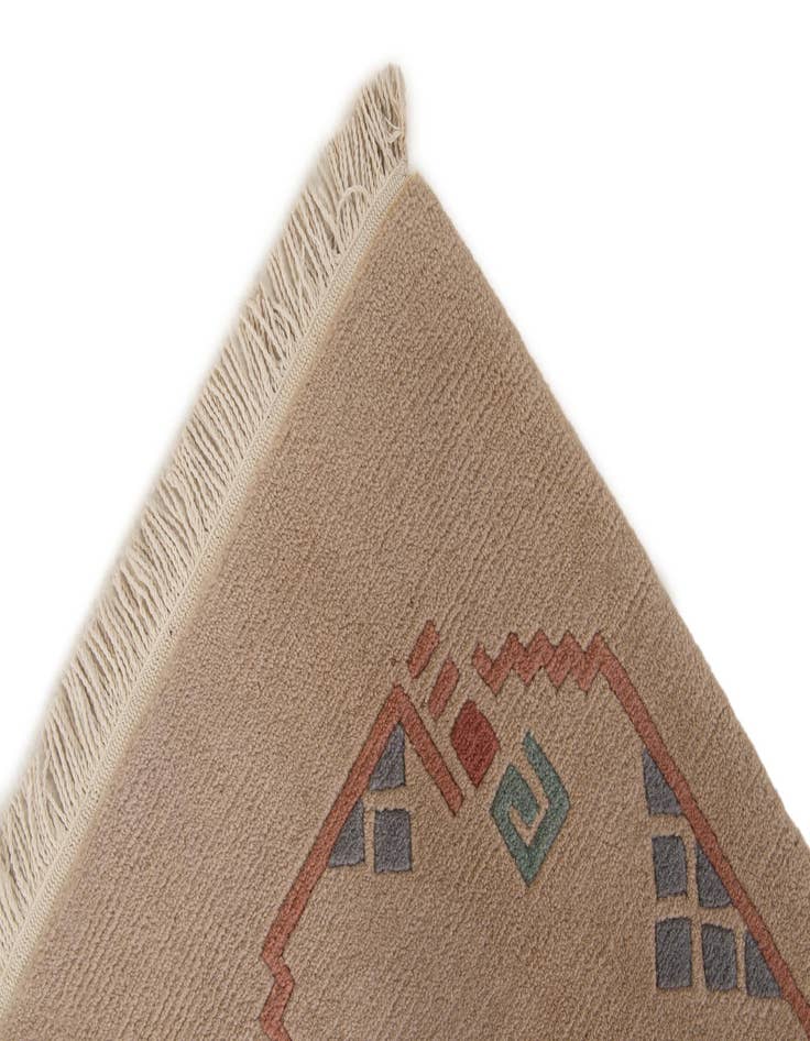 Detail image of  5' 9 x 7' 11  Hand Knotted Tibet Wool Rug