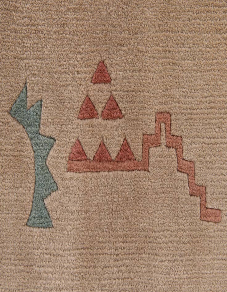 Detail image of  5' 9 x 7' 11  Hand Knotted Tibet Wool Rug