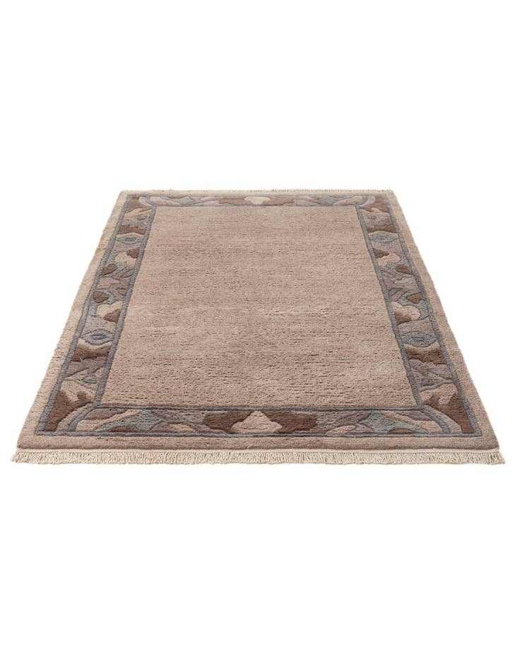 Detail image of  4' 3 x 6' 1  Hand Knotted Tibet Wool Rug