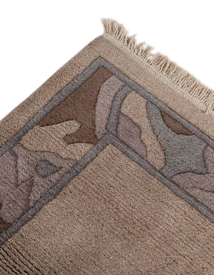 Detail image of  4' 3 x 6' 1  Hand Knotted Tibet Wool Rug