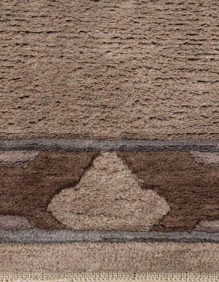 Detail image of  4' 3 x 6' 1  Hand Knotted Tibet Wool Rug