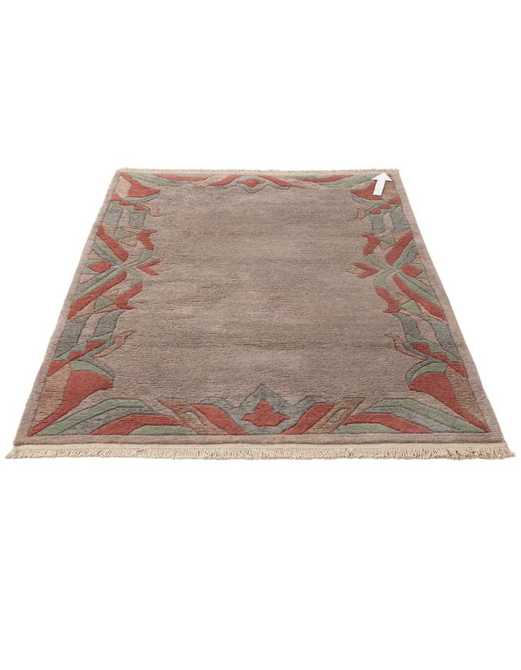 Detail image of  3' 11 x 5' 10  Hand Knotted Tibet Wool Rug