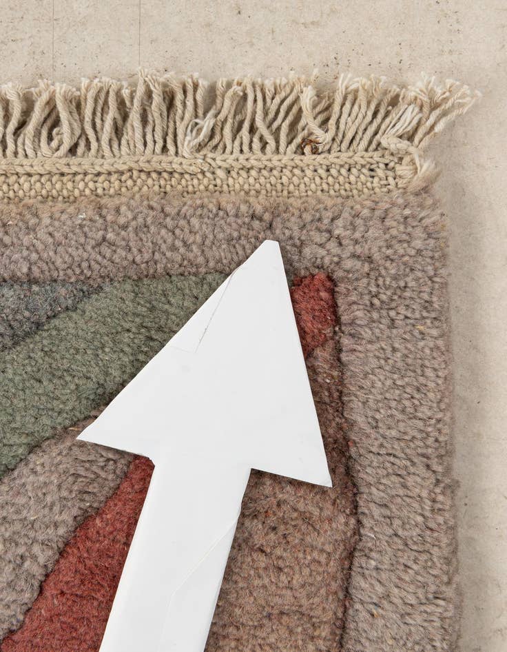 Detail image of  3' 11 x 5' 10  Hand Knotted Tibet Wool Rug