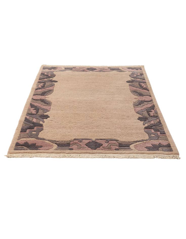 Detail image of  4' 2 x 5' 10  Hand Knotted Tibet Wool Rug