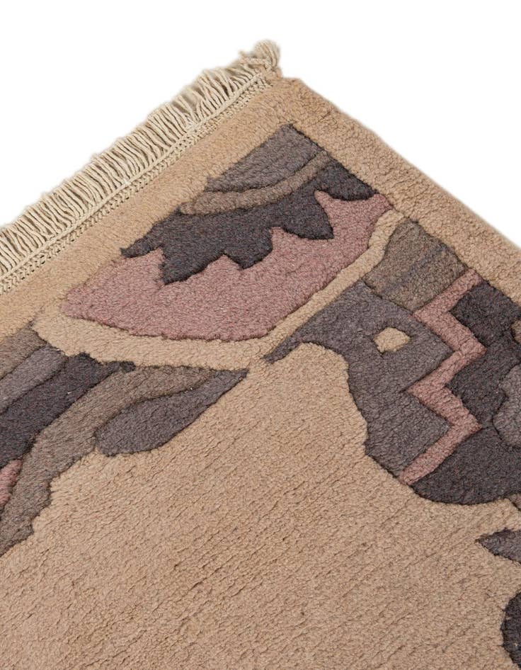 Detail image of  4' 2 x 5' 10  Hand Knotted Tibet Wool Rug