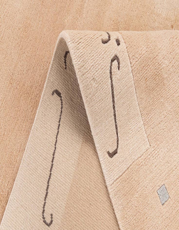 Detail image of  6' 7 x 9' 7  Hand Knotted Tibet Wool Rug