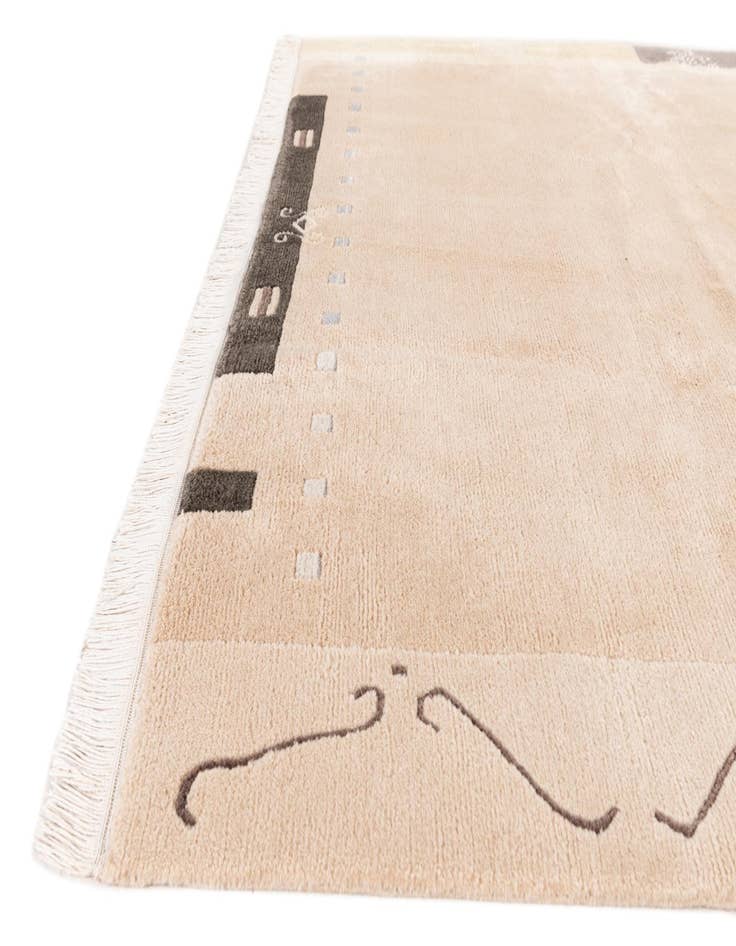 Detail image of  6' 7 x 9' 7  Hand Knotted Tibet Wool Rug