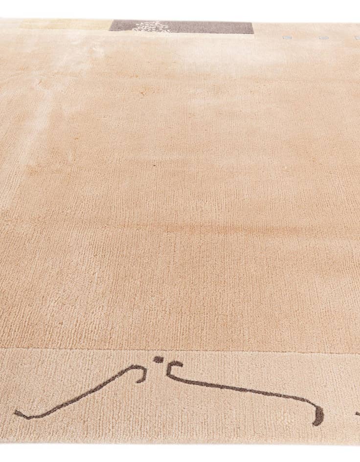 Detail image of  6' 7 x 9' 7  Hand Knotted Tibet Wool Rug