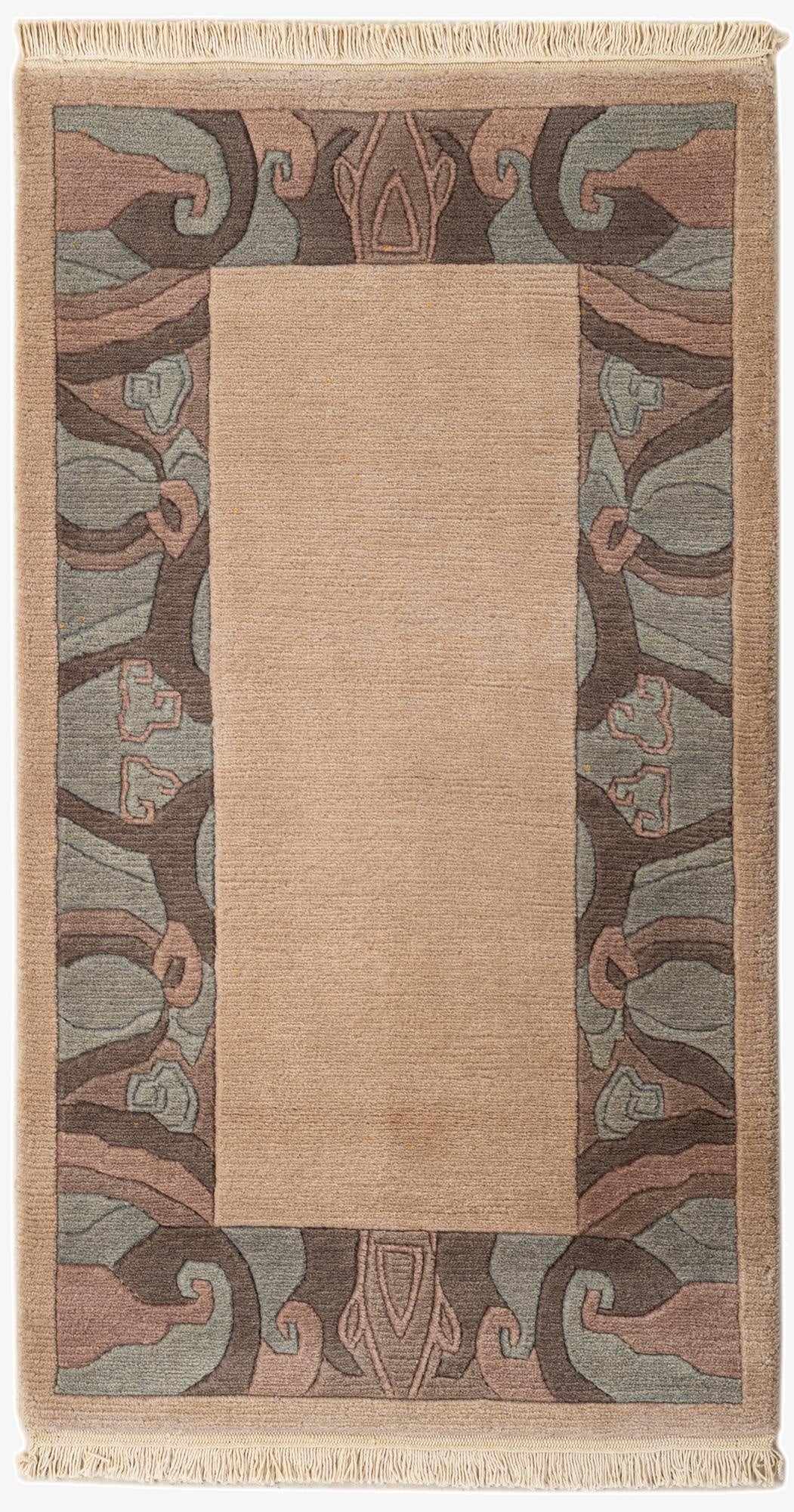  2' 9 x 4' 11  Hand Knotted Tibet Wool Rug