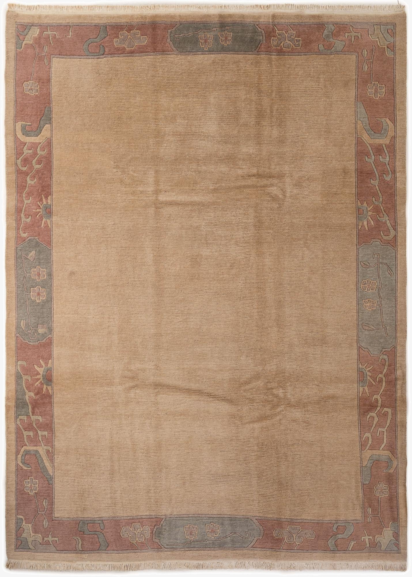  8' 4 x 11' 5  Hand Knotted Tibet Wool Rug