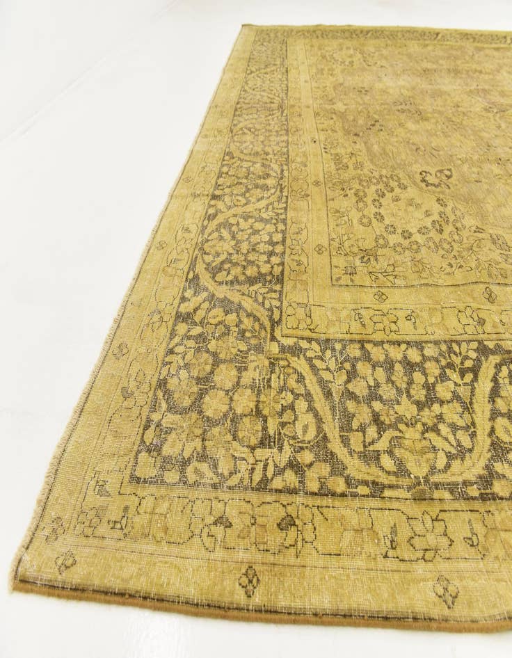 Detail image of 9' 10 x 13' 3 Hand Knotted Ultra Vintage Persian Wool Rug