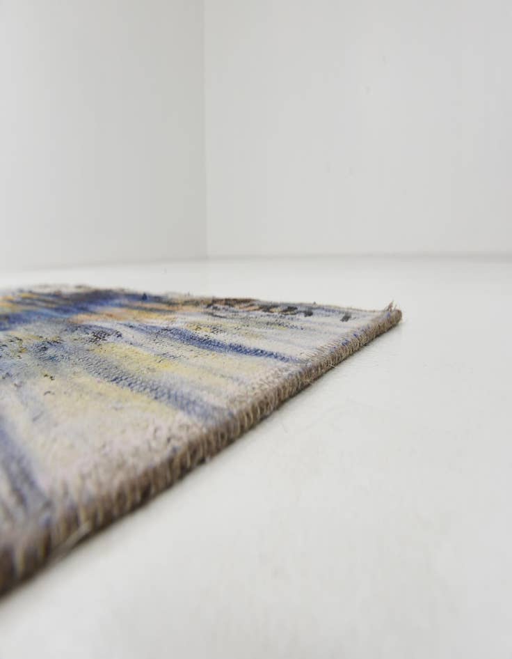 Detail image of  3' 2 x 4' 7  Hand Knotted Ultra Vintage Persian Wool Rug