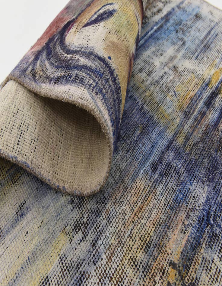 Detail image of  3' 2 x 4' 7  Hand Knotted Ultra Vintage Persian Wool Rug