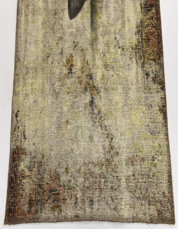 Detail image of  2' 9 x 4' 7  Hand Knotted Ultra Vintage Persian Wool Rug