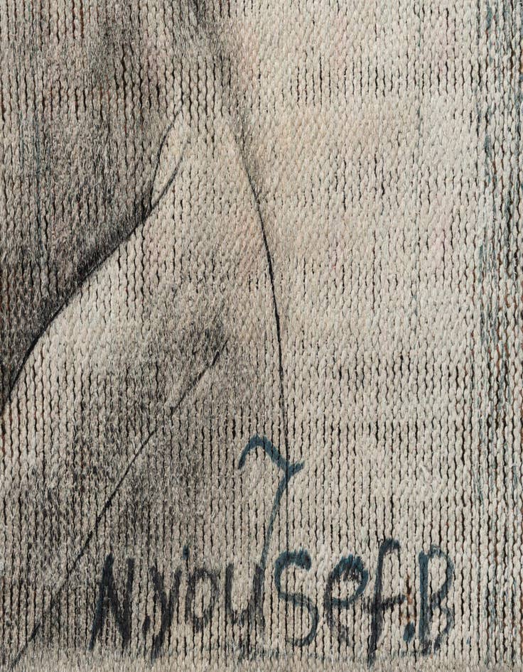 Detail image of  3' 4 x 5' 6  Hand Knotted Ultra Vintage Persian Wool Rug