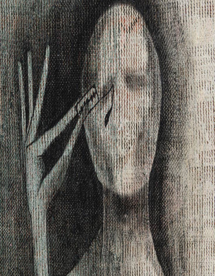 Detail image of  3' 4 x 5' 6  Hand Knotted Ultra Vintage Persian Wool Rug