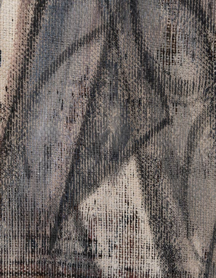 Detail image of  3' 2 x 4' 3  Hand Knotted Ultra Vintage Persian Wool Rug