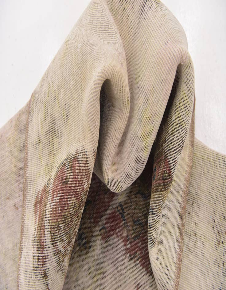 Detail image of 4' 3 x 6' 4 Hand Knotted Ultra Vintage Persian Wool Rug