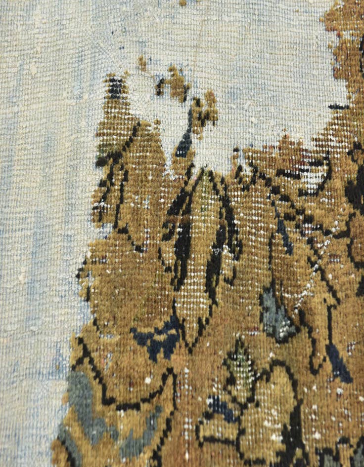 Detail image of  4' x 5' 8  Hand Knotted Ultra Vintage Persian Wool Rug