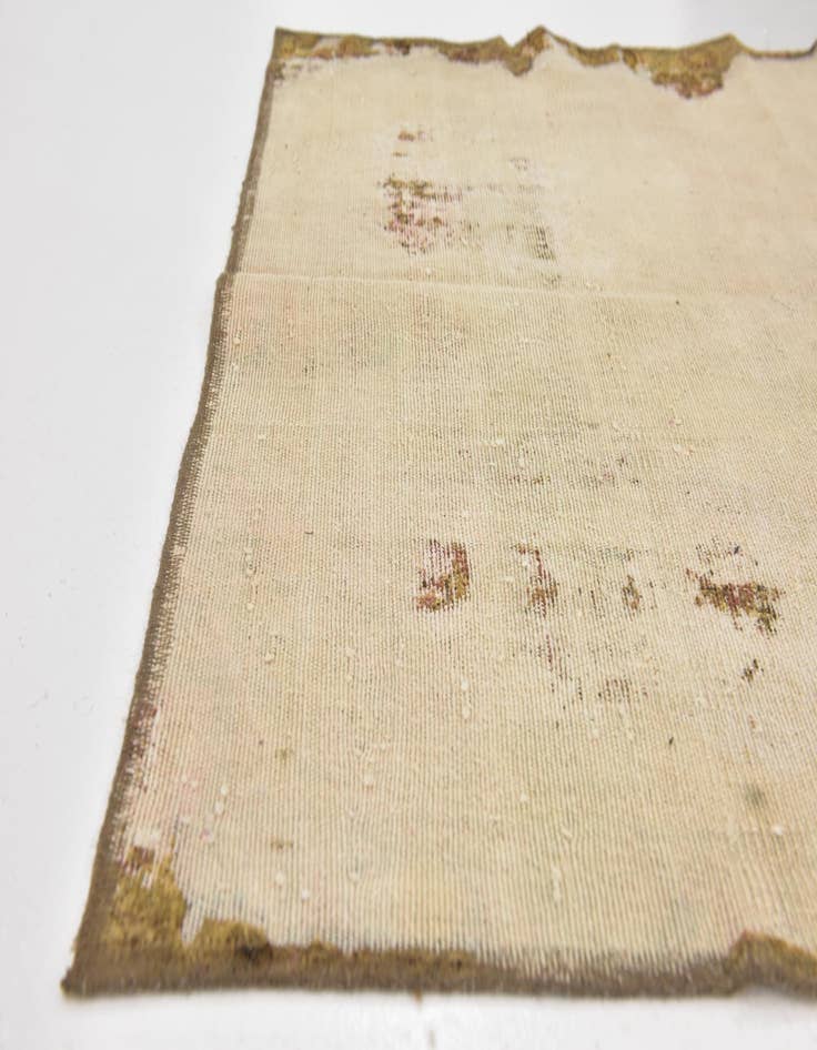 Detail image of  3' 5 x 5' 10  Hand Knotted Ultra Vintage Persian Wool Rug