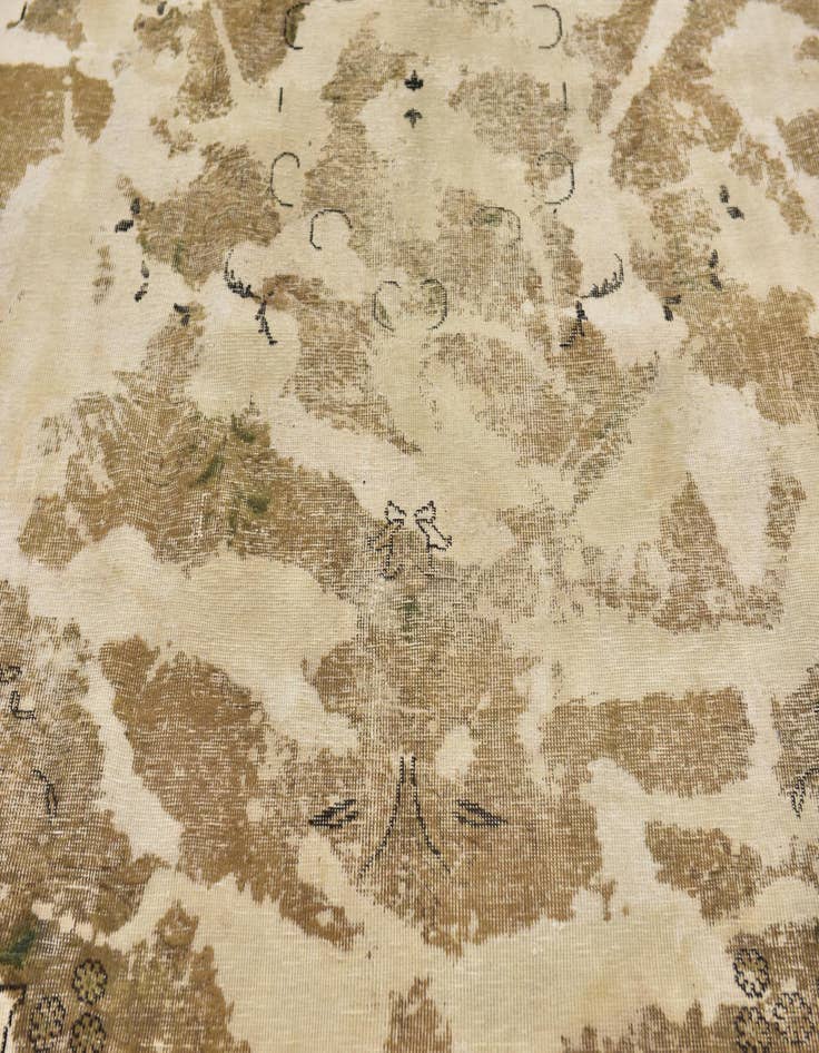 Detail image of  7' 4 x 10' 3  Hand Knotted Ultra Vintage Persian Wool Rug
