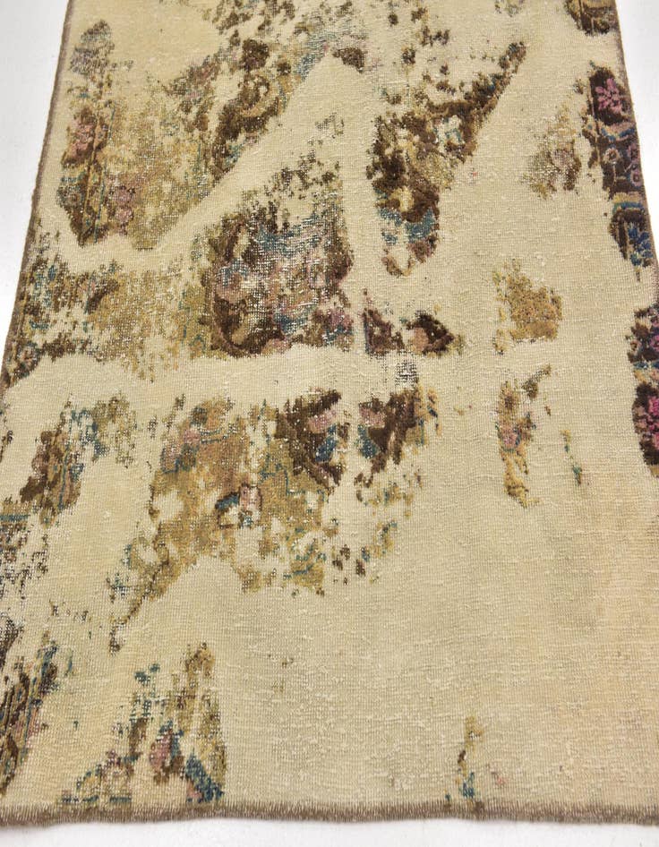 Detail image of  4' 7 x 6' 4  Hand Knotted Ultra Vintage Persian Wool Rug