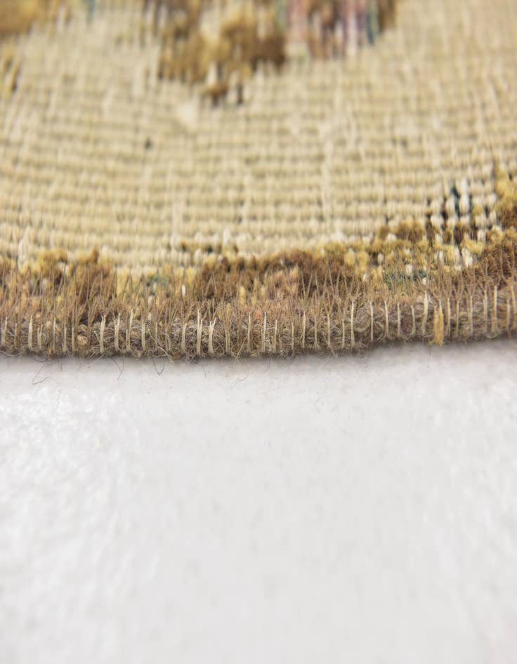 Detail image of  4' 7 x 6' 4  Hand Knotted Ultra Vintage Persian Wool Rug