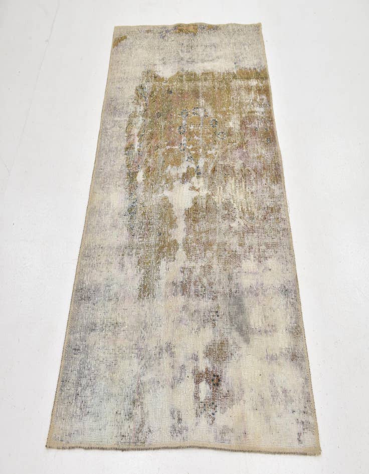 Detail image of  3' 5 x 4' 5  Hand Knotted Ultra Vintage Persian Wool Rug