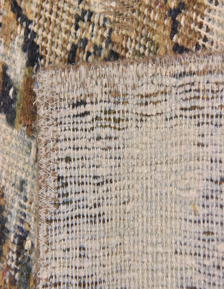 Detail image of  4' x 5' 6  Hand Knotted Ultra Vintage Persian Wool Rug