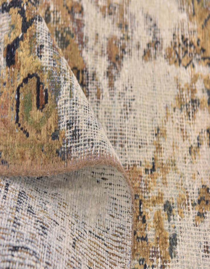 Detail image of  4' x 5' 6  Hand Knotted Ultra Vintage Persian Wool Rug