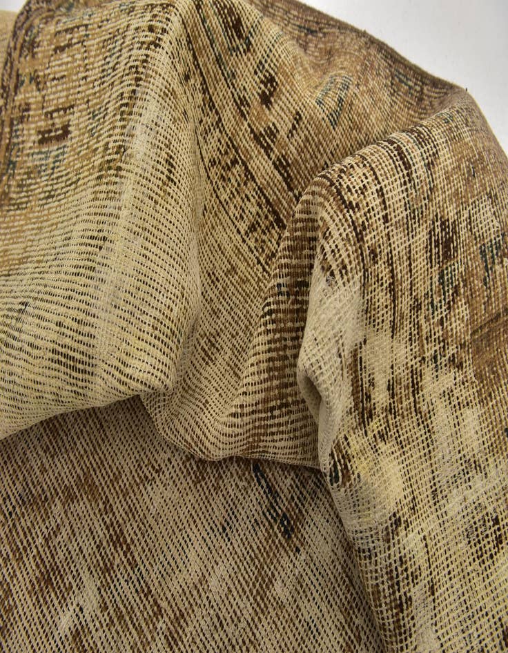 Detail image of  6' 8 x 9' 6  Hand Knotted Ultra Vintage Persian Wool Rug