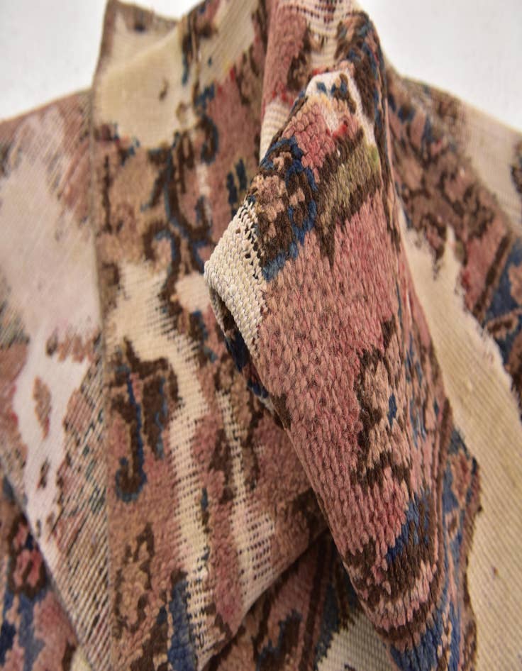 Detail image of  2' 8 x 4' 9  Hand Knotted Ultra Vintage Persian Wool Rug