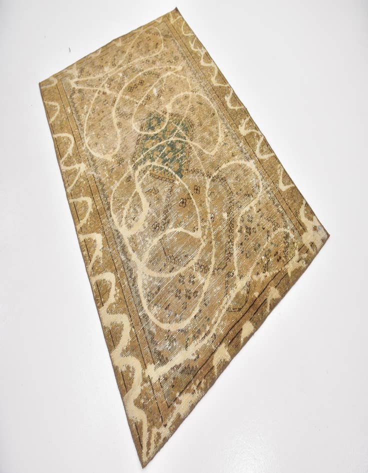 Detail image of  4' 6 x 6' 2  Hand Knotted Ultra Vintage Persian Wool Rug