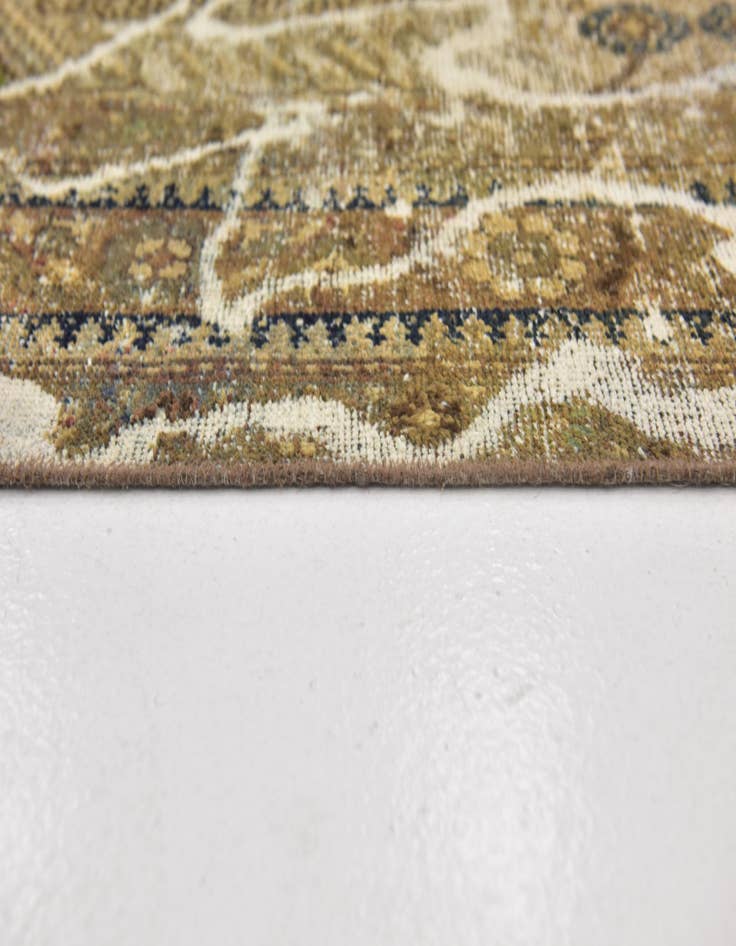 Detail image of  6' 8 x 9' 6  Hand Knotted Ultra Vintage Persian Wool Rug