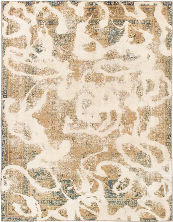  5' 10 x 8' 10  Hand Knotted Ultra Vintage Persian W...