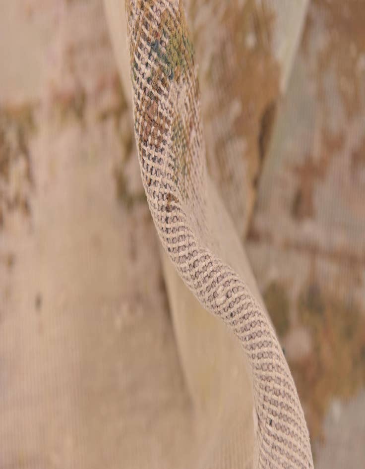 Detail image of  5' 10 x 7' 4  Hand Knotted Ultra Vintage Persian Wool Rug