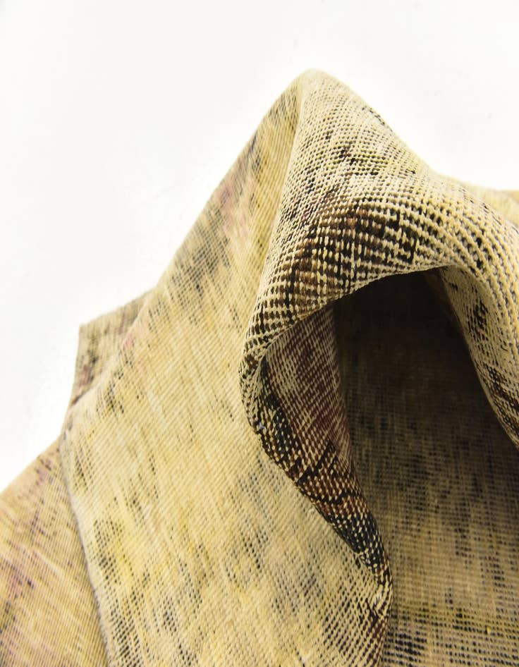 Detail image of  3' 5 x 4' 2  Hand Knotted Ultra Vintage Persian Wool Rug