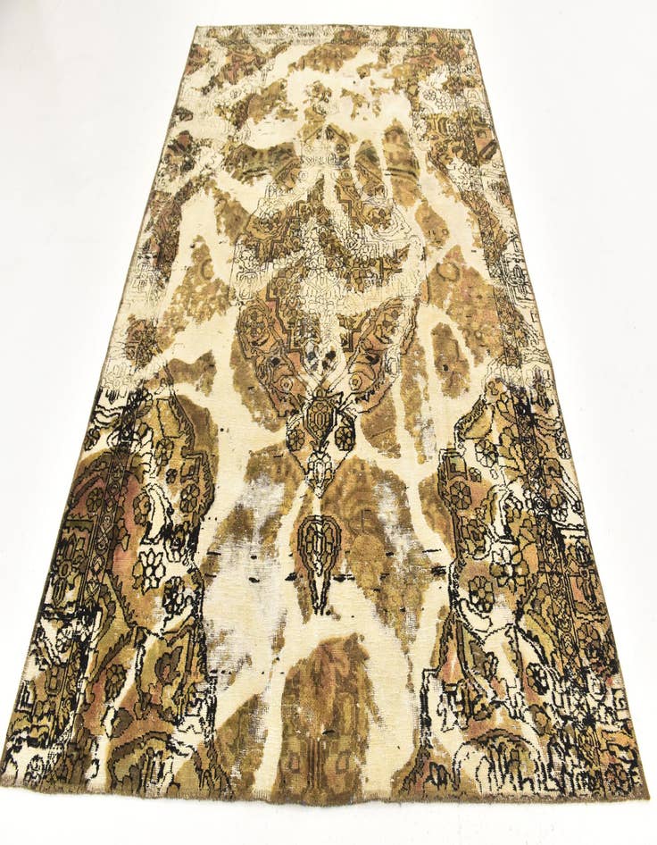 Detail image of  6' x 8' 8  Hand Knotted Ultra Vintage Persian Wool Rug