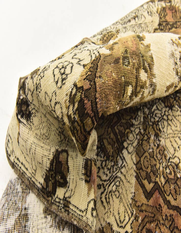 Detail image of  6' x 8' 8  Hand Knotted Ultra Vintage Persian Wool Rug