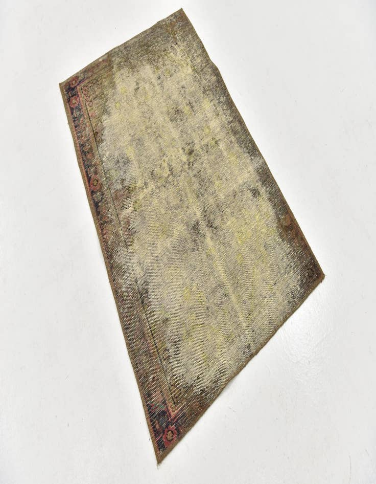 Detail image of  3' x 4' 8  Hand Knotted Ultra Vintage Persian Wool Rug